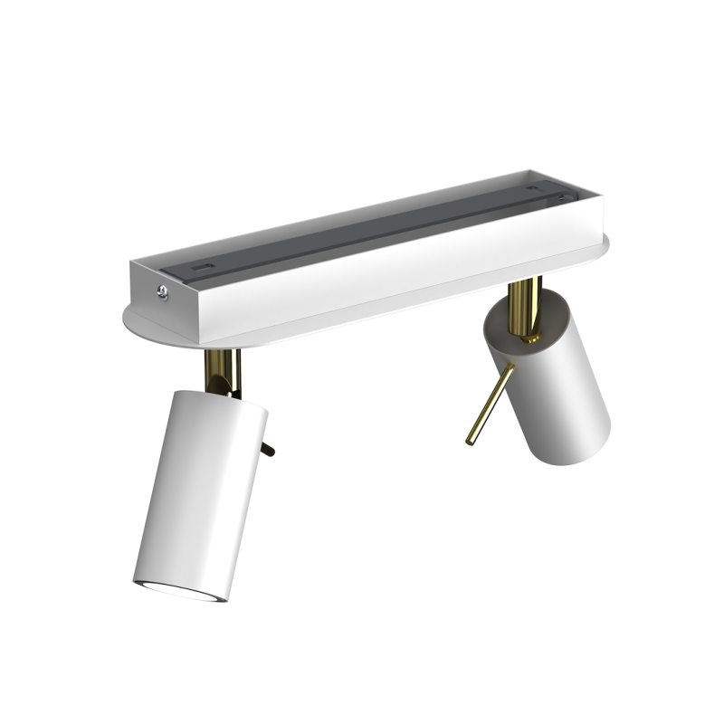 Preston Ceiling Lamp 2x mini GU10 Gold/White Preston Ceiling Lamp 2x mini GU10 Gold/White