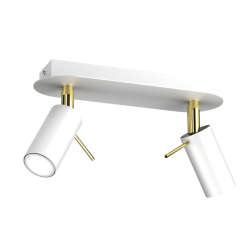 Lampa sufitowa Preston 2x mini GU10 Złoty/Biały Lampa sufitowa Preston 2x mini GU10 Złoty/Biały