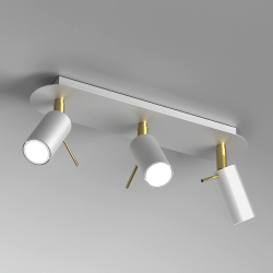 Preston Ceiling Lamp 3x mini GU10 Gold/White Preston Ceiling Lamp 3x mini GU10 Gold/White