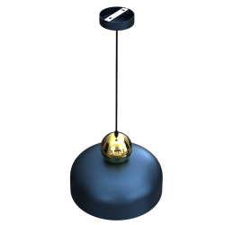 Підвісна лампа HARALD GOLD/NAVY BLUE 1xE27 Підвісна лампа HARALD GOLD/NAVY BLUE 1xE27