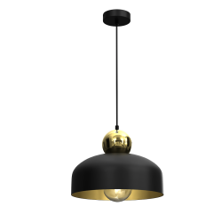 HARALD GOLD/BLACK Hanging Lamp 1xE27