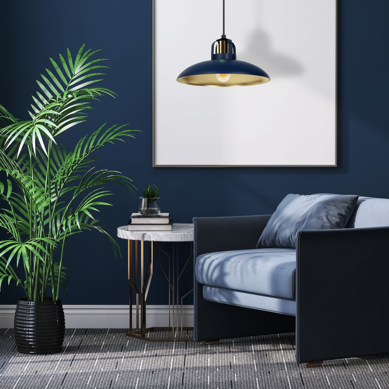 Lampa wisząca FELIX NAVY BLUE/GOLD 1xE27 Lampa wisząca FELIX NAVY BLUE/GOLD 1xE27