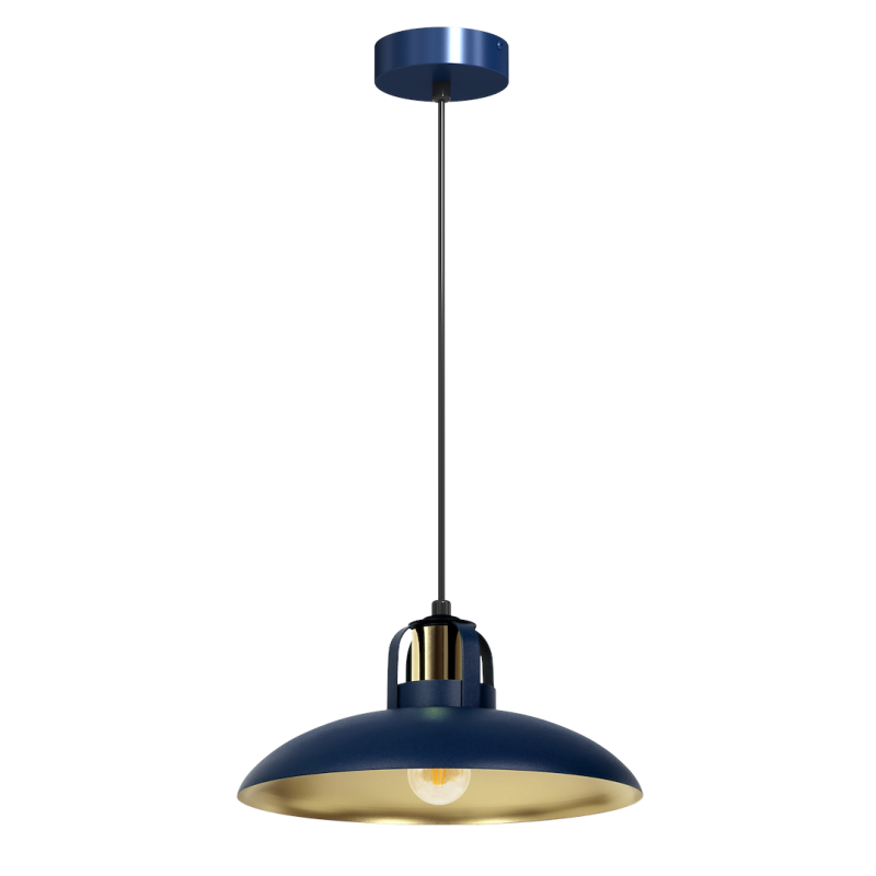 Lampa wisząca FELIX NAVY BLUE/GOLD 1xE27 Lampa wisząca FELIX NAVY BLUE/GOLD 1xE27
