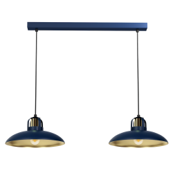 FELIX NAVY BLUE/GOLD Pendant Lamp 2xE27