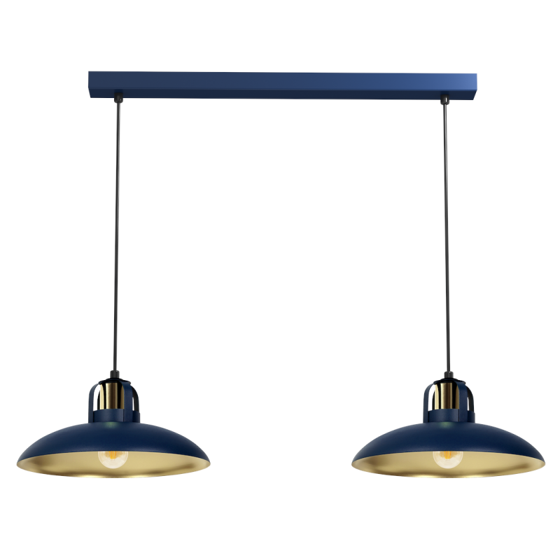 Lampa wisząca FELIX NAVY BLUE/GOLD 2xE27 Lampa wisząca FELIX NAVY BLUE/GOLD 2xE27