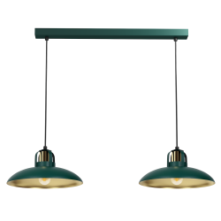 FELIX GREEN/GOLD Pendant Lamp 2xE27