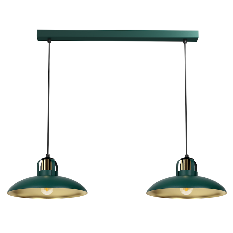 FELIX GREEN/GOLD Pendant Lamp 2xE27