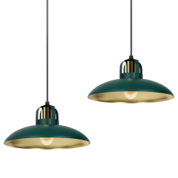 Lampa wisząca FELIX GREEN/GOLD 2xE27 Lampa wisząca FELIX GREEN/GOLD 2xE27