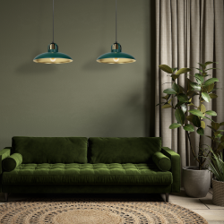Lampa wisząca FELIX GREEN/GOLD 2xE27 Lampa wisząca FELIX GREEN/GOLD 2xE27