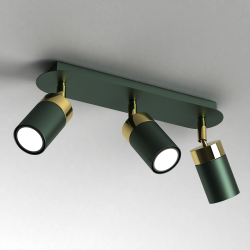 Lampa sufitowa JOKER GREEN/GOLD 3xGU10 Lampa sufitowa JOKER GREEN/GOLD 3xGU10