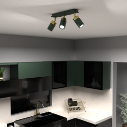 Lampa sufitowa JOKER GREEN/GOLD 3xGU10 Lampa sufitowa JOKER GREEN/GOLD 3xGU10