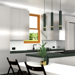 Lampa wisząca JOKER GREEN/GOLD 3xGU10 Lampa wisząca JOKER GREEN/GOLD 3xGU10