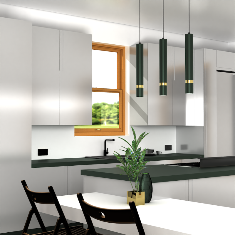 Lampa wisząca JOKER GREEN/GOLD 3xGU10 Lampa wisząca JOKER GREEN/GOLD 3xGU10