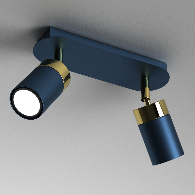 Lampa sufitowa JOKER NAVY BLUE/GOLD 2xGU10 Lampa sufitowa JOKER NAVY BLUE/GOLD 2xGU10