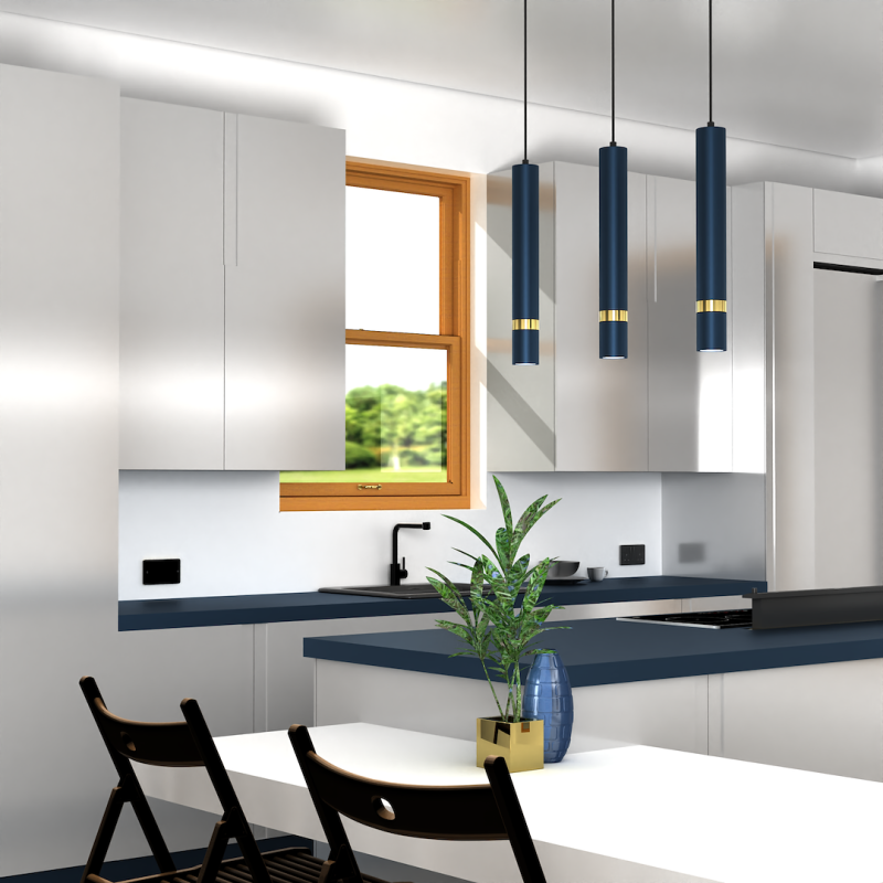 Lampa wisząca JOKER NAVY BLUE/GOLD 3xGU10 Lampa wisząca JOKER NAVY BLUE/GOLD 3xGU10