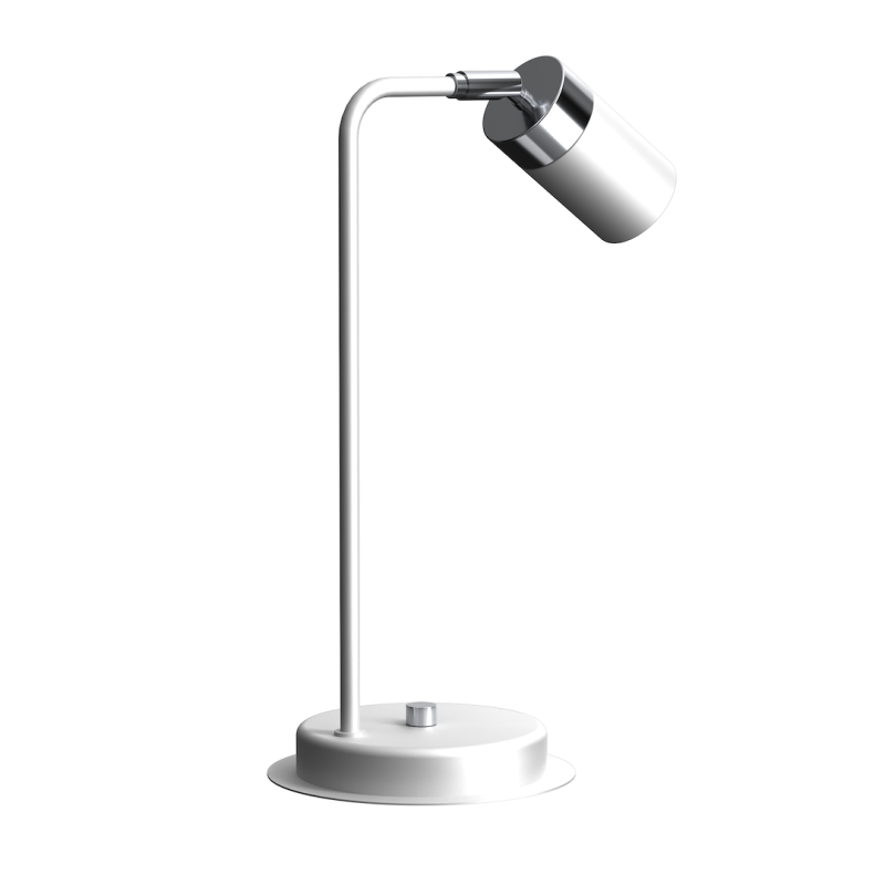 Lampka nocna Joker Biały/Chrom 1xGU10 Lampka nocna Joker Biały/Chrom 1xGU10