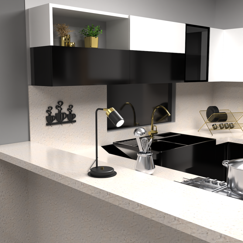 Lampka nocna JOKER BLACK/GOLD 1xGU10 Lampka nocna JOKER BLACK/GOLD 1xGU10