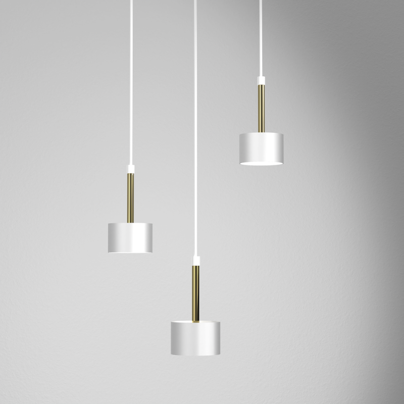 Hanging lamp Arena 3xGX53 White/Gold
