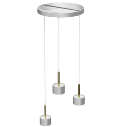 Hanging lamp Arena 3xGX53 White/Gold