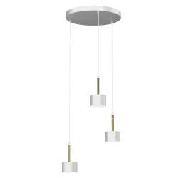 Hanging lamp Arena 3xGX53 White/Gold