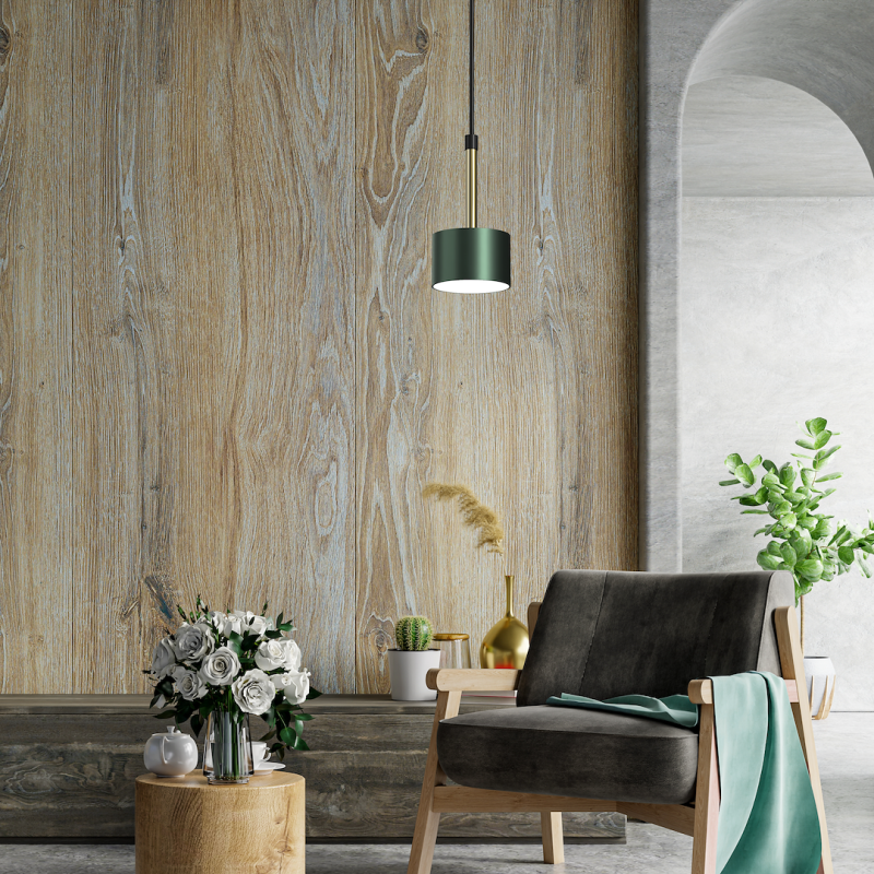 ARENA GREEN/GOLD Hanging Lamp 1xGX53