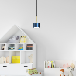 ARENA BLUE/GOLD pendant lamp 1xGX53