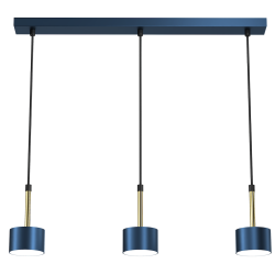 Підвісна лампа ARENA BLUE/GOLD 3xGX53