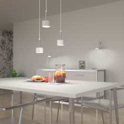 Lampa wisząca Arena Biały/Srebrny 3xGX53