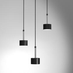 ARENA BLACK/SILVER Hanging Lamp 3xGX53