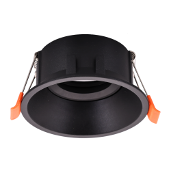 Foco de Techo Empotrado Redondo Móvil 1xGU10 IP20 Negro Foco de Techo Empotrado Redondo Móvil 1xGU10 IP20 Negro