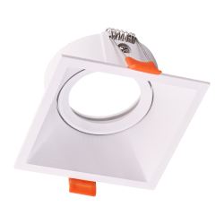 Foco Empotrable de Techo Cuadrado Orientable 1xGU10 IP20 Blanco Foco Empotrable de Techo Cuadrado Orientable 1xGU10 IP20 Blanco
