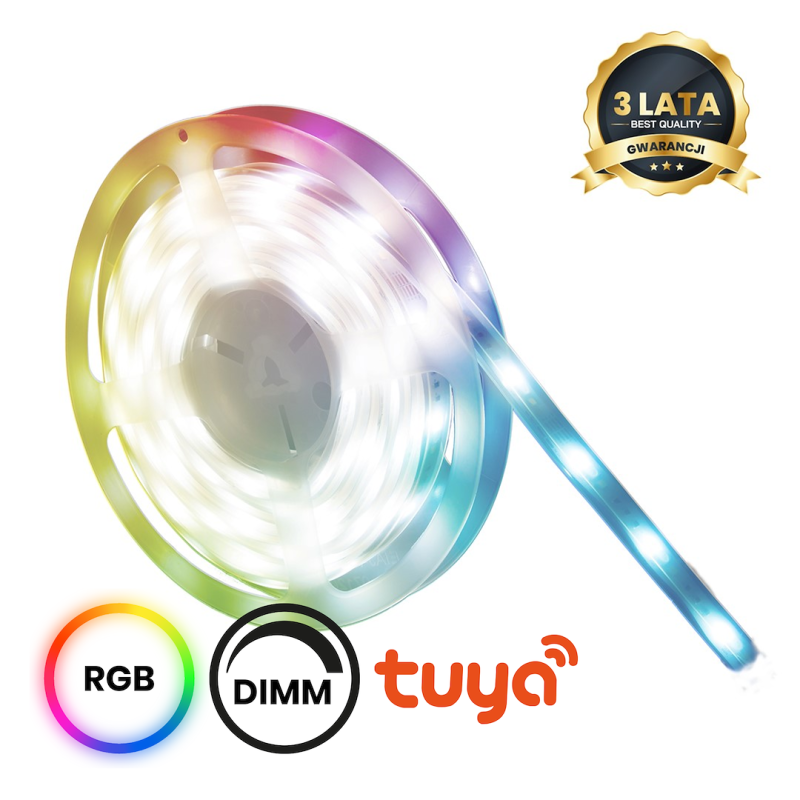 Zestaw LED RGB Wi-FI 3m Smart Tuya IP65 + CCT + Dim 12V Zestaw LED RGB Wi-FI 3m Smart Tuya IP65 + CCT + Dim 12V