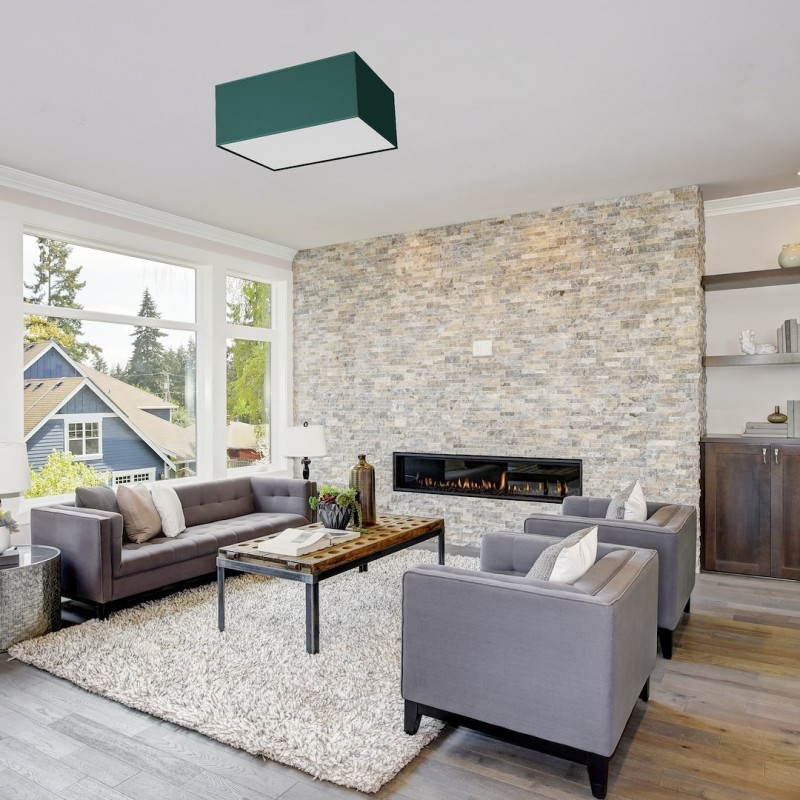 Стельова лампа VERDE GREEN квадратна 2xE27 Стельова лампа VERDE GREEN квадратна 2xE27