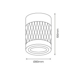 Bima Arte Round 1xGU10 White Bima Arte Round 1xGU10 White