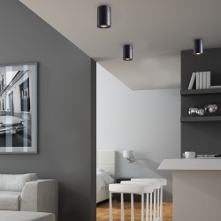 Bima Arte Rund Schwarz 1xGU10 Bima Arte Rund Schwarz 1xGU10