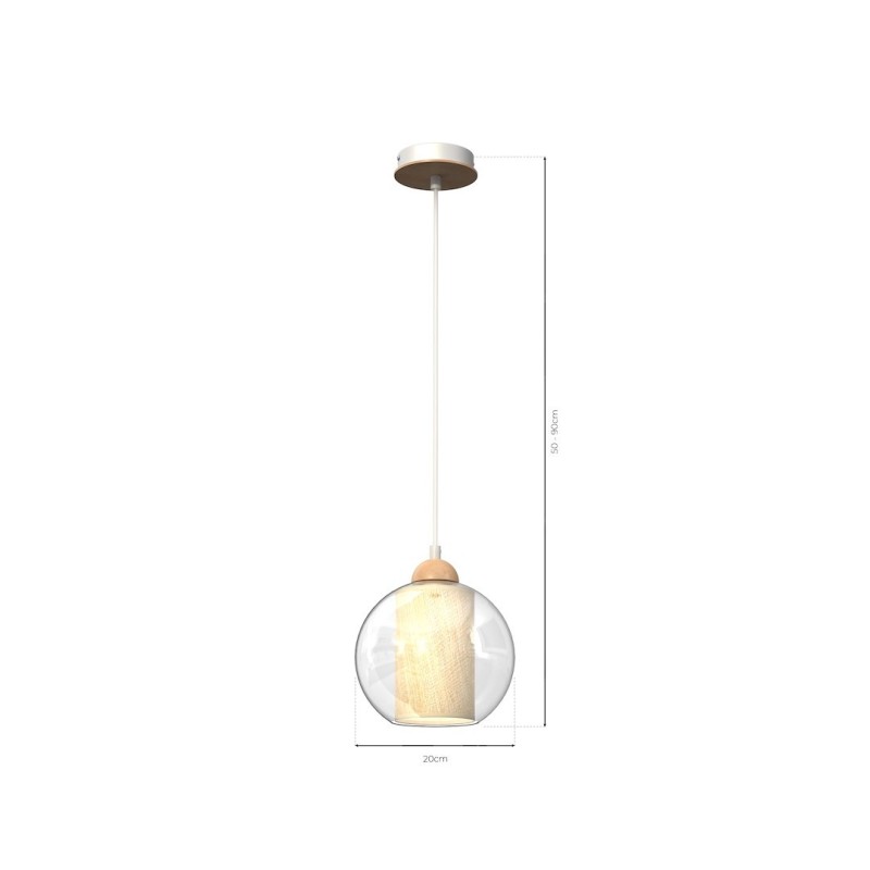 Hanging lamp TELA 1xE27 fi20 Hanging lamp TELA 1xE27 fi20
