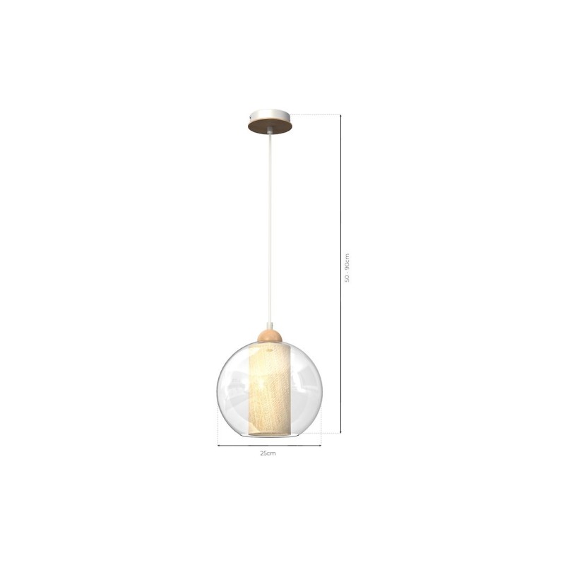 Pendant lamp TELA 1xE27 fi25 Pendant lamp TELA 1xE27 fi25