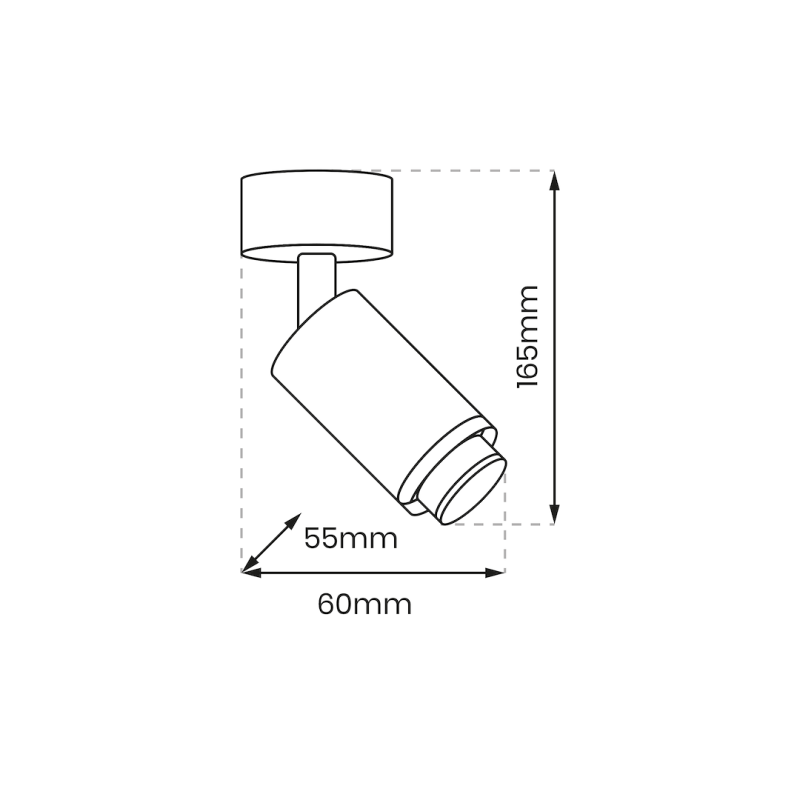 Mica Spot Zoom Weiß 1xGU10 Fassung Mica Spot Zoom Weiß 1xGU10 Fassung