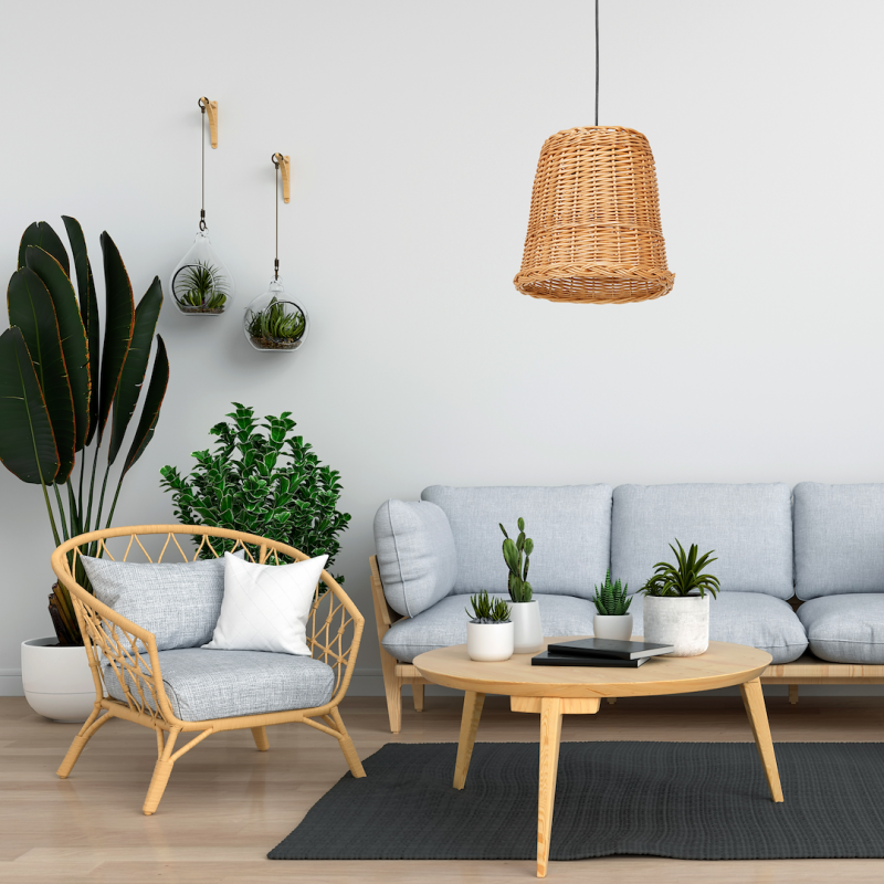 Підвісна лампа VIMINI NATURAL WOOD 1xE27 Підвісна лампа VIMINI NATURAL WOOD 1xE27