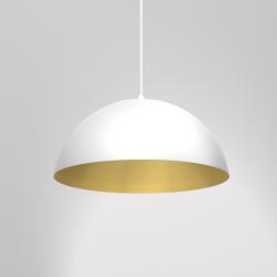 Hanging lamp Beta 1xE27 45cm White/Gold Hanging lamp Beta 1xE27 45cm White/Gold