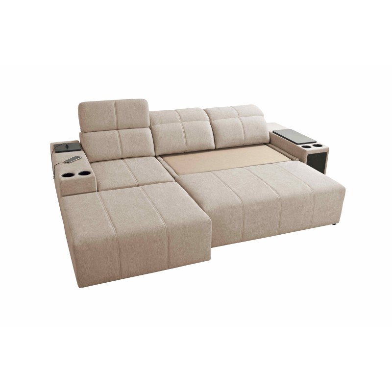 Ecksofa Milano I mit Schlaffunktion in Stoff Plecionka, Verita 09 – Eleganz und Funktionalität in einem Ecksofa Milano I mit Schlaffunktion in Stoff Plecionka, Verita 09 – Eleganz und Funktionalität in einem