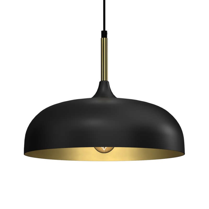 Підвісна лампа LINCOLN BLACK/GOLD 1xE27 35см Підвісна лампа LINCOLN BLACK/GOLD 1xE27 35см