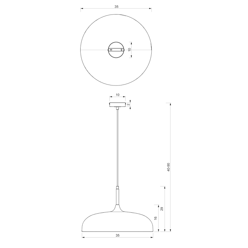 Lámpara colgante Lincoln 1xE27 35cm Blanco/Dorado Lámpara colgante Lincoln 1xE27 35cm Blanco/Dorado