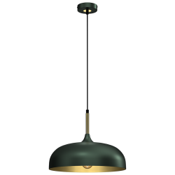 Підвісна лампа LINCOLN GREEN/GOLD 1xE27 35см
