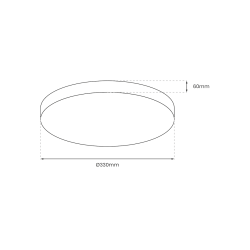 MAYA BLACK Ceiling Light 15W LED IP44 Ø330 mm MAYA BLACK Ceiling Light 15W LED IP44 Ø330 mm