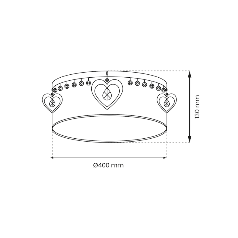 HEART Ceiling Lamp 2xE27 HEART Ceiling Lamp 2xE27