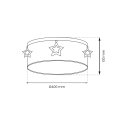 Ceiling lamp STAR 2xE27 Ceiling lamp STAR 2xE27