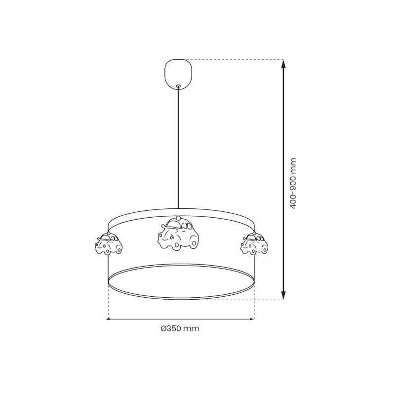 AUTOMOBILE Hanging Lamp 1xE27 AUTOMOBILE Hanging Lamp 1xE27