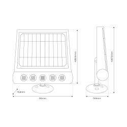 Talent Solar Lamp 8W 4000K IP65 Talent Solar Lamp 8W 4000K IP65