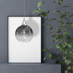 MONTE SILVER hanging lamp, diameter 200, 1xE27 MONTE SILVER hanging lamp, diameter 200, 1xE27